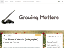 Tablet Screenshot of growingmatters.co.uk